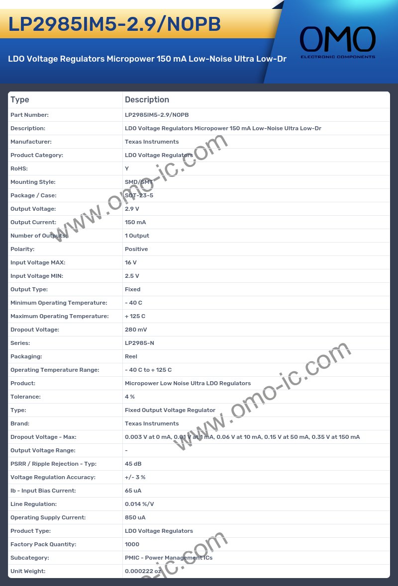 LP2985IM5-2.9/NOPB