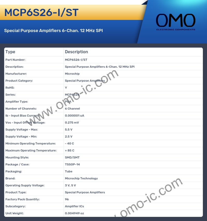 MCP6S26-I/ST