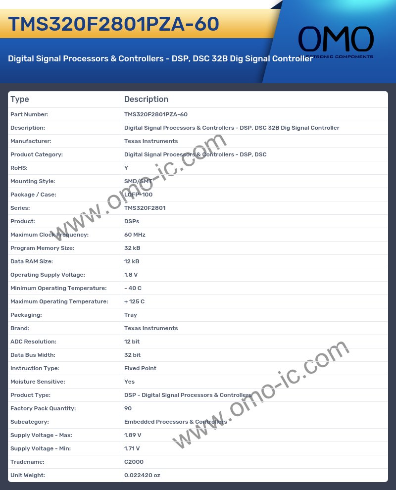 TMS320F2801PZA-60