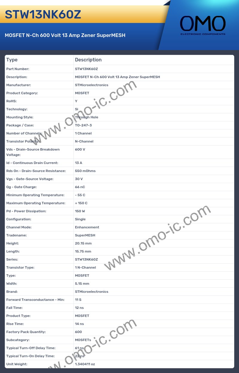 STW13NK60Z