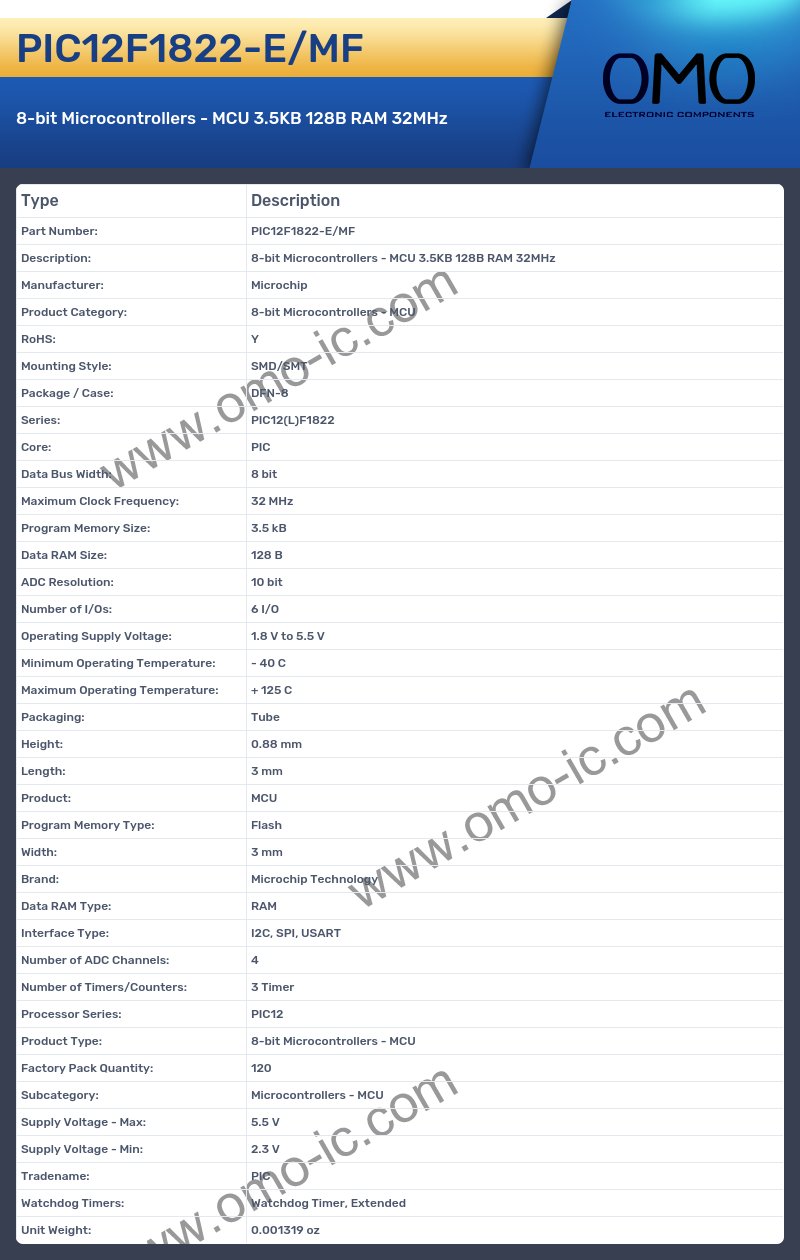 PIC12F1822-E/MF