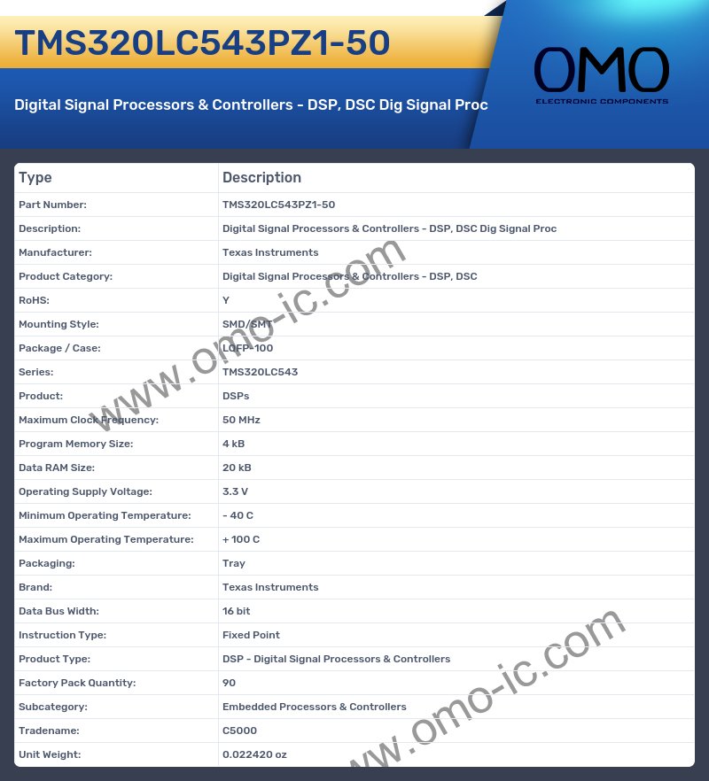 TMS320LC543PZ1-50