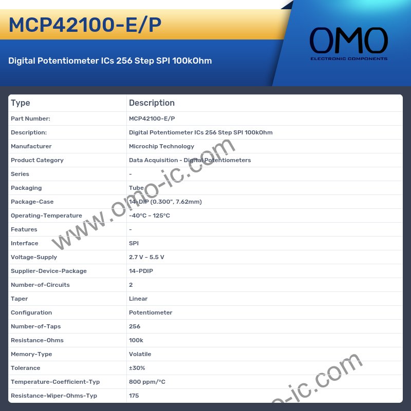 MCP42100-E/P