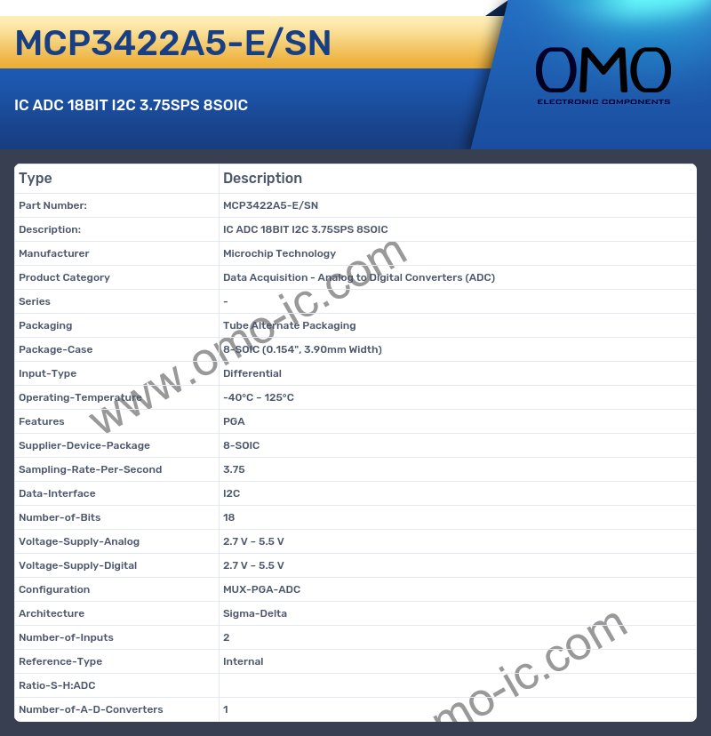 MCP3422A5-E/SN