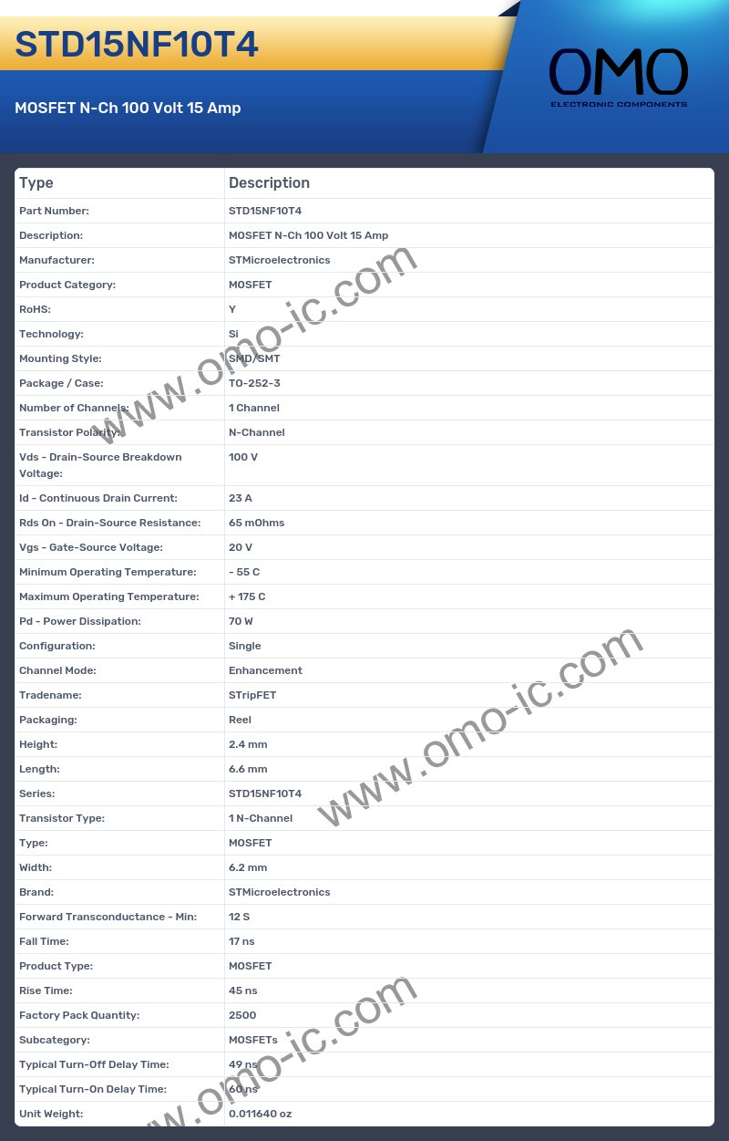 STD15NF10T4