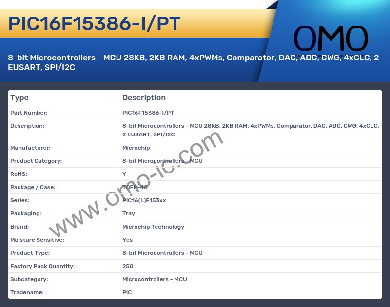 PIC16F15386-I/PT