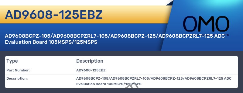 AD9608-125EBZ