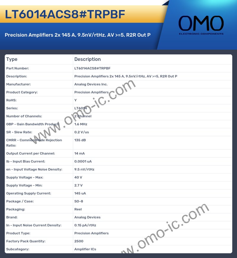 LT6014ACS8#TRPBF
