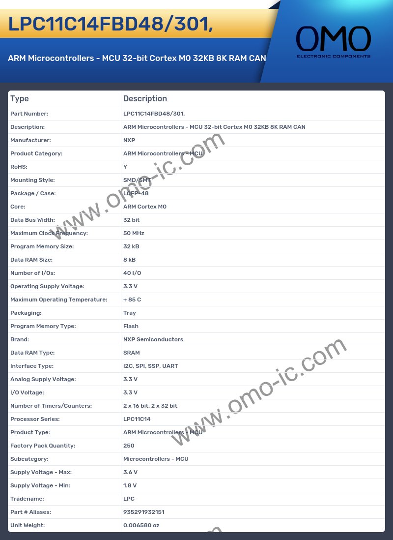 LPC11C14FBD48/301,