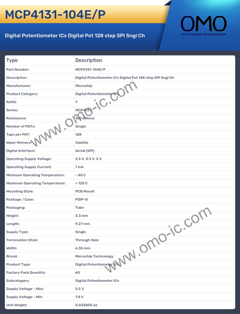 MCP4131-104E/P