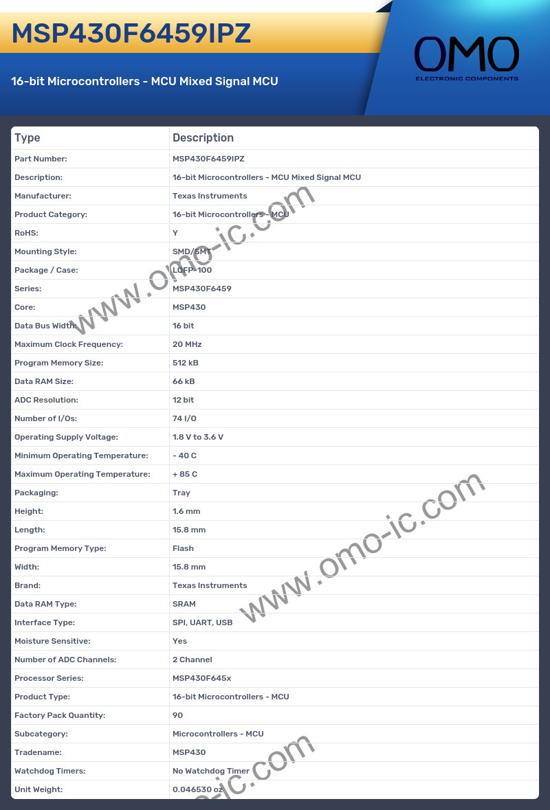 MSP430F6459IPZ