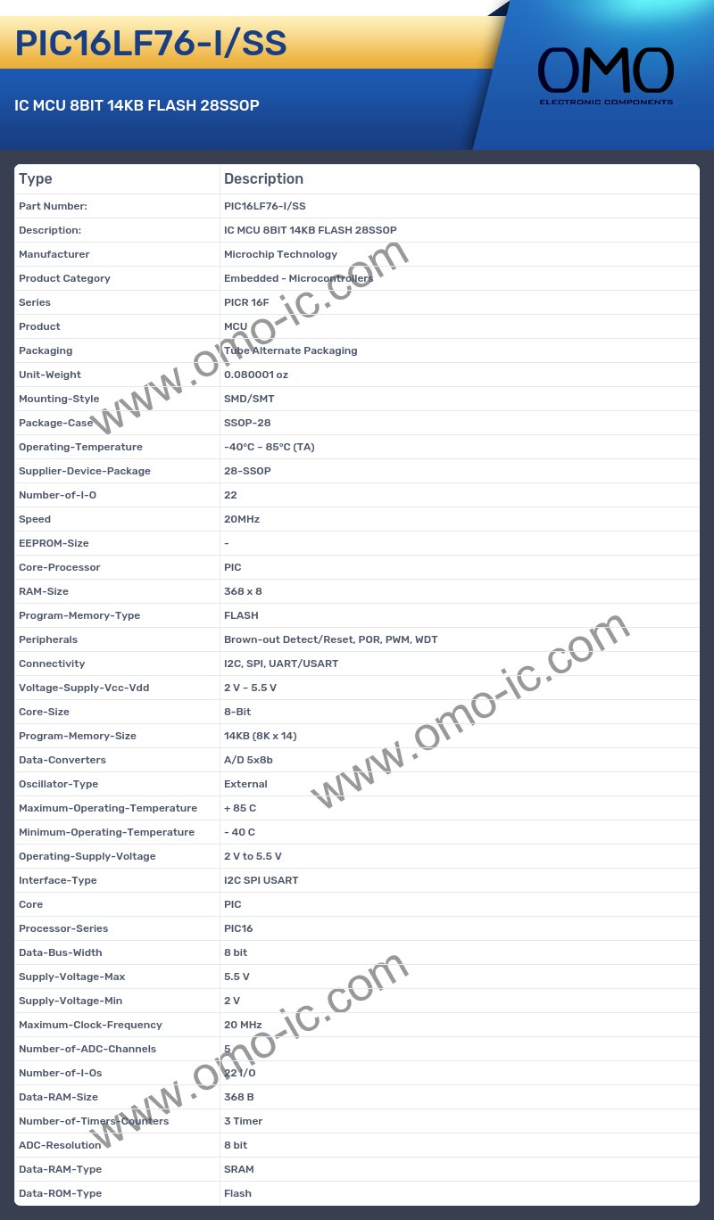PIC16LF76-I/SS