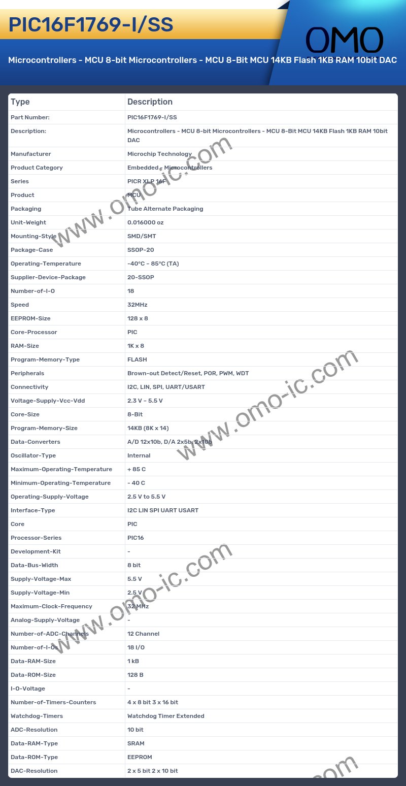 PIC16F1769-I/SS