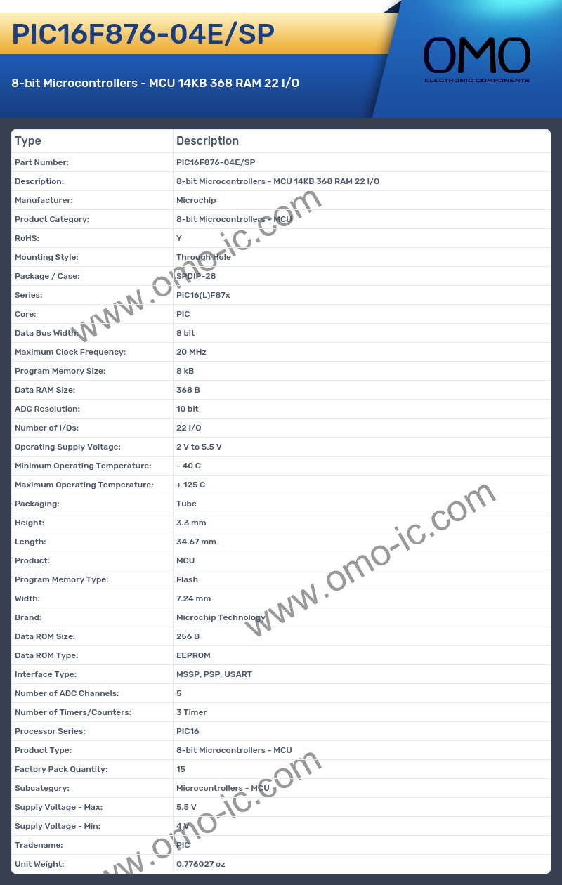 PIC16F876-04E/SP