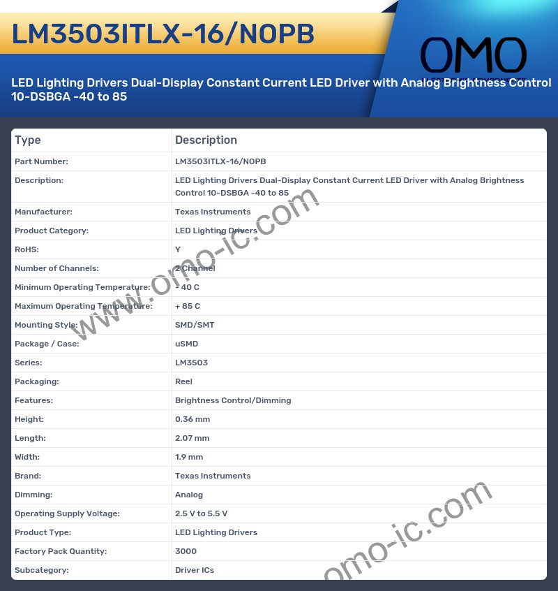 LM3503ITLX-16/NOPB