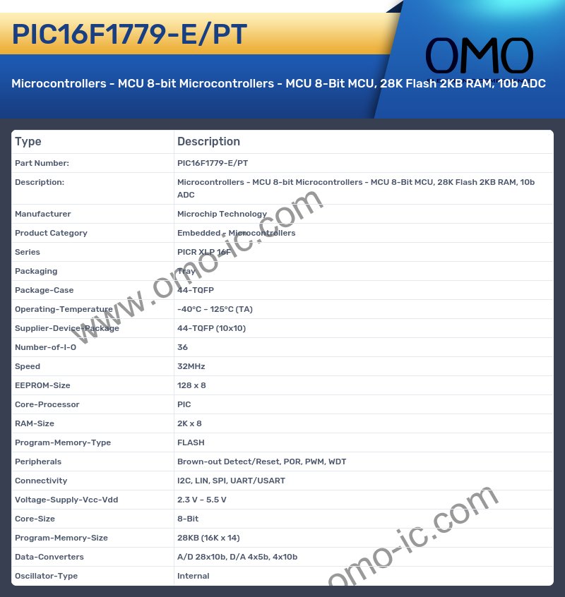 PIC16F1779-E/PT