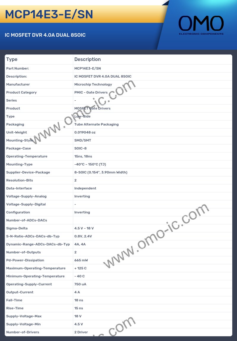 MCP14E3-E/SN