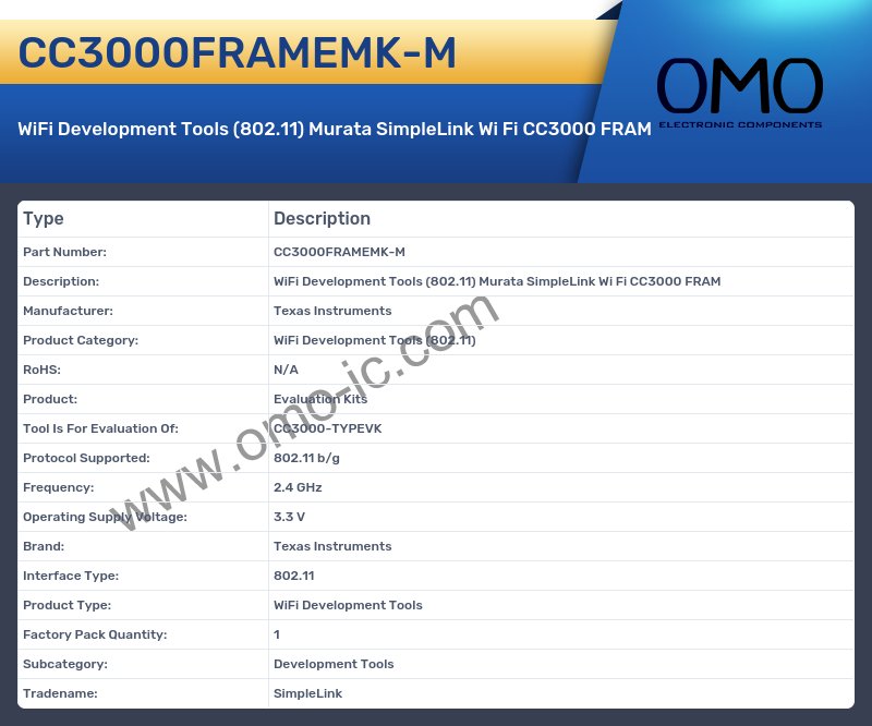 CC3000FRAMEMK-M