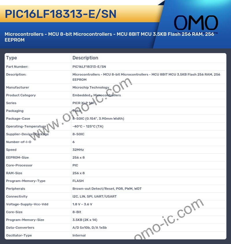 PIC16LF18313-E/SN