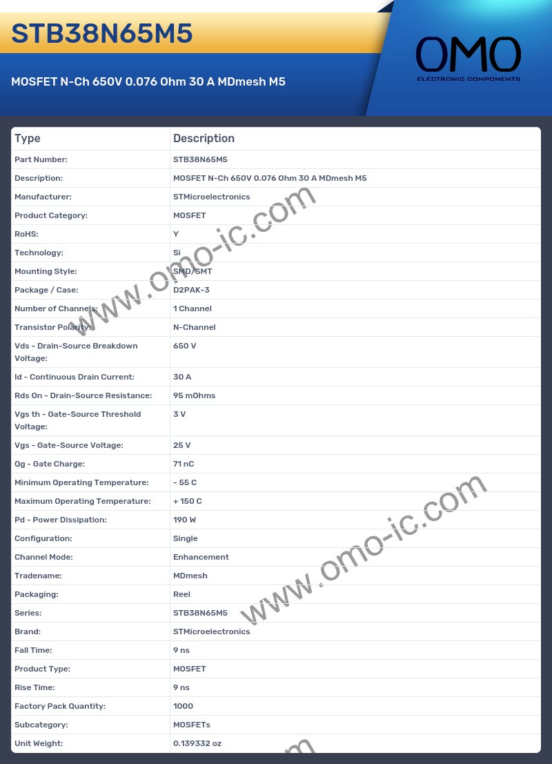 STB38N65M5