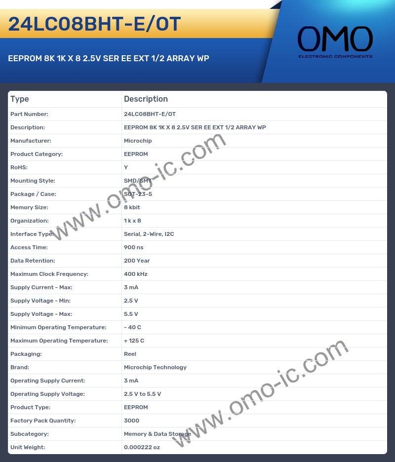 24LC08BHT-E/OT