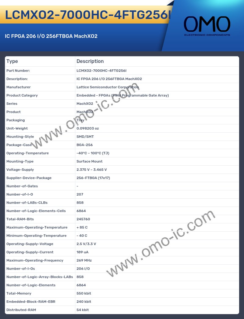 LCMXO2-7000HC-4FTG256I