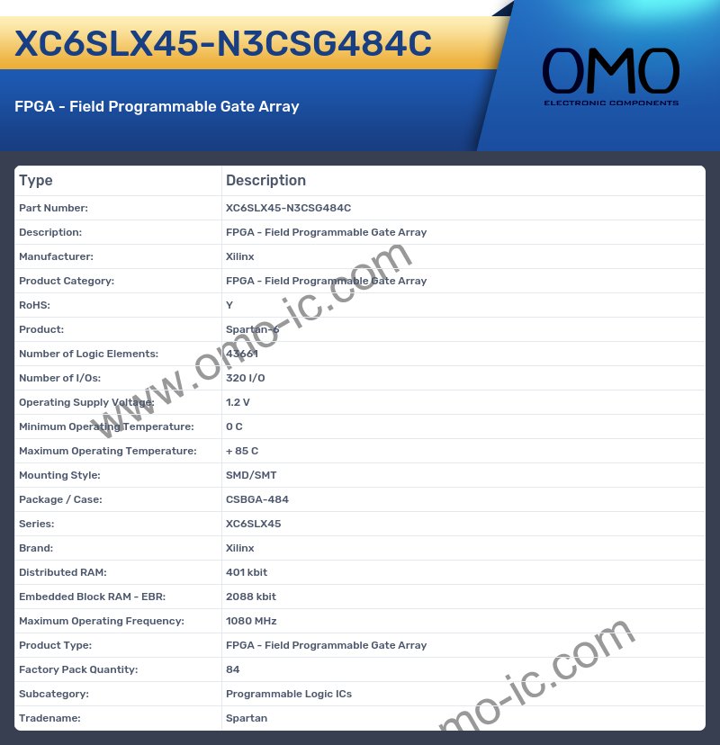 XC6SLX45-N3CSG484C