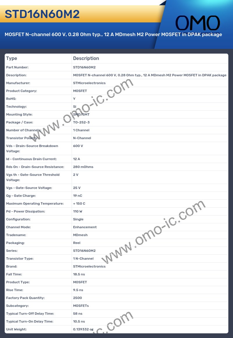 STD16N60M2