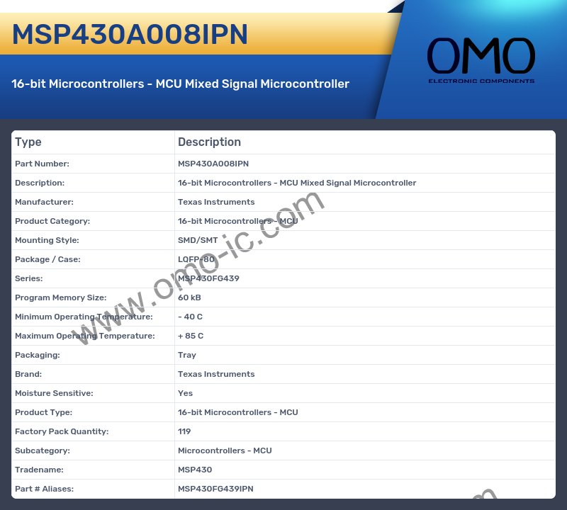 MSP430A008IPN