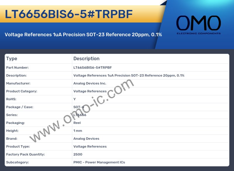 LT6656BIS6-5#TRPBF