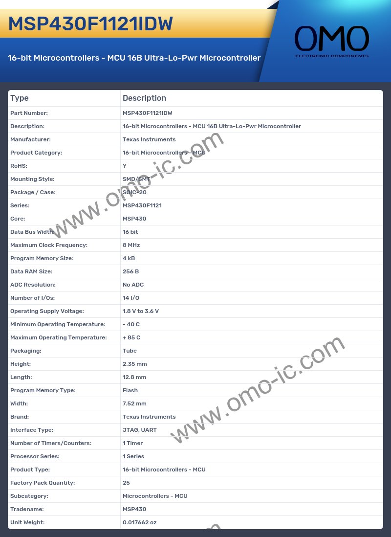 MSP430F1121IDW