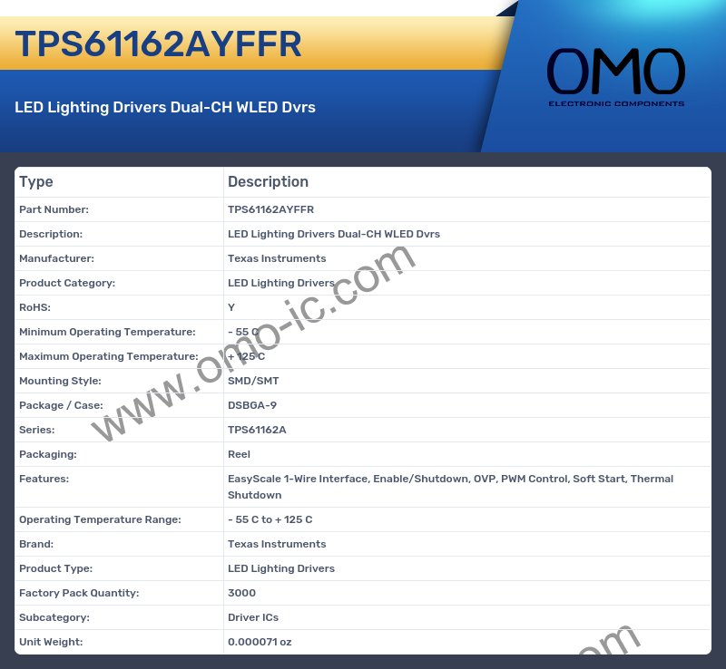 TPS61162AYFFR