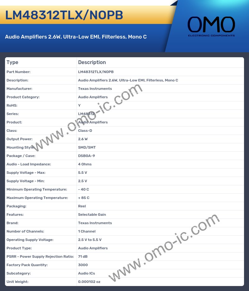 LM48312TLX/NOPB