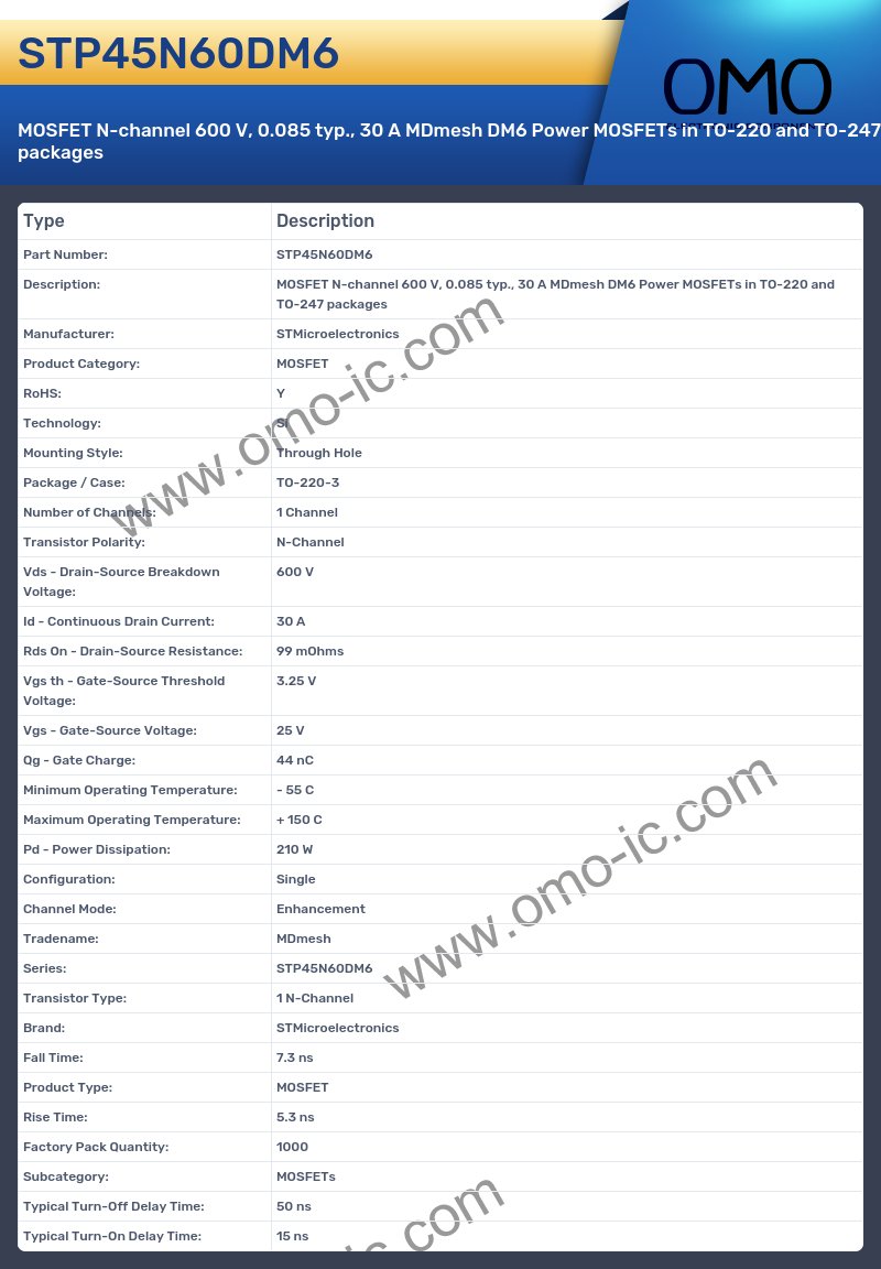 STP45N60DM6