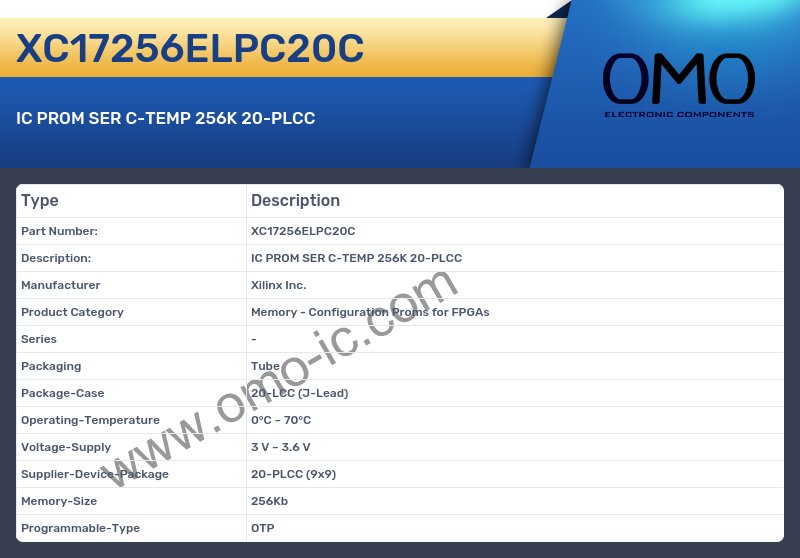 XC17256ELPC20C