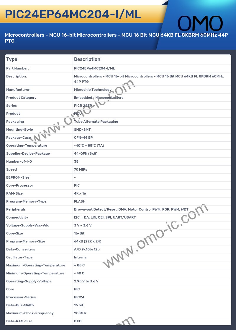 PIC24EP64MC204-I/ML