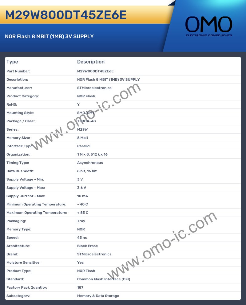 M29W800DT45ZE6E