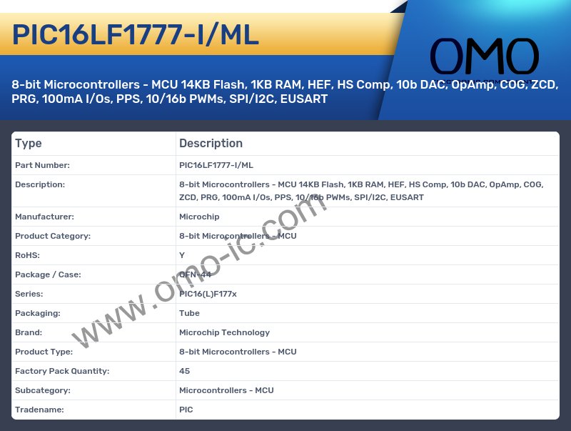 PIC16LF1777-I/ML