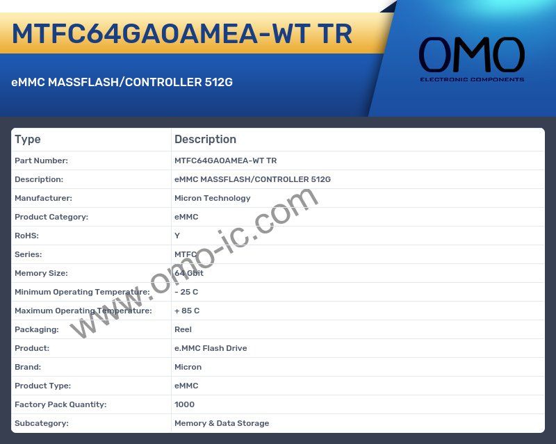 MTFC64GAOAMEA-WT TR