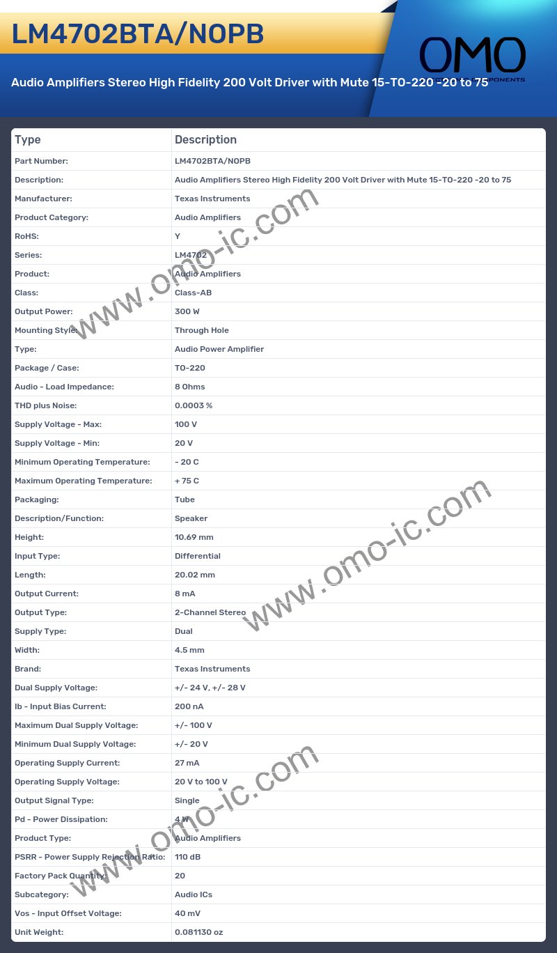 LM4702BTA/NOPB