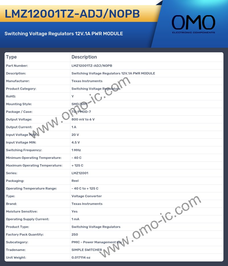 LMZ12001TZ-ADJ/NOPB