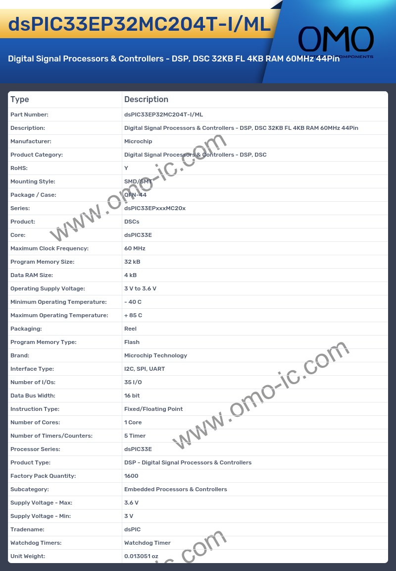 dsPIC33EP32MC204T-I/ML