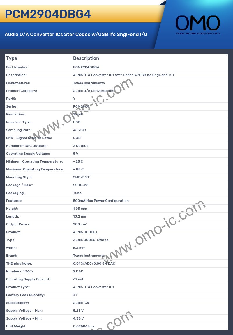 PCM2904DBG4