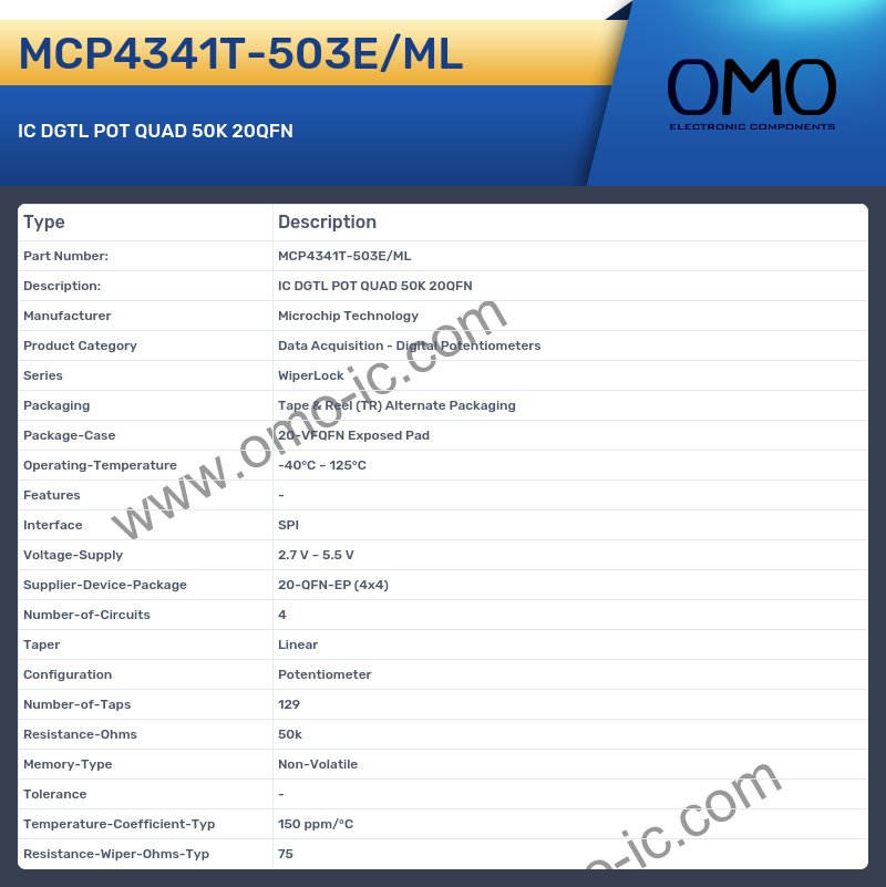 MCP4341T-503E/ML
