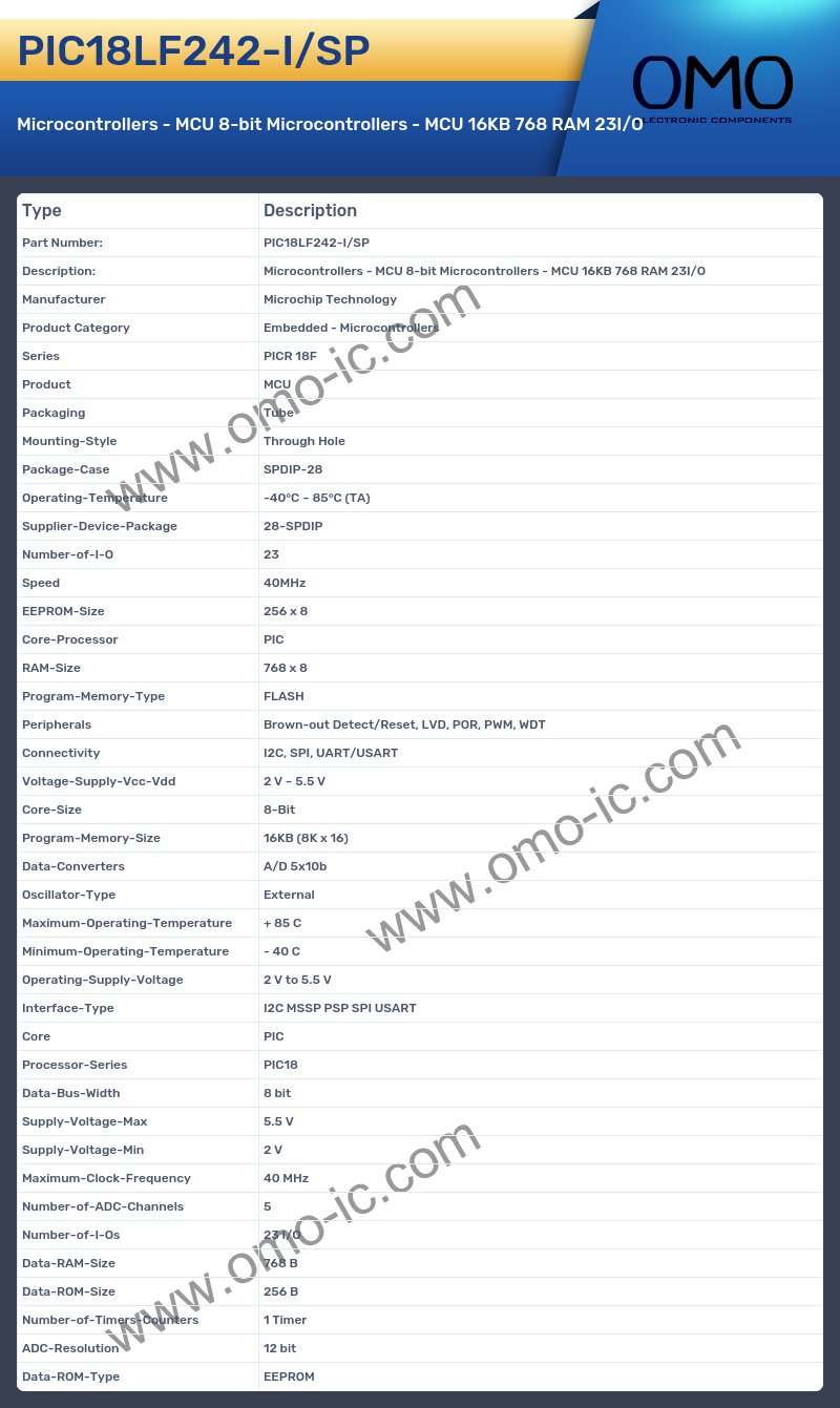 PIC18LF242-I/SP