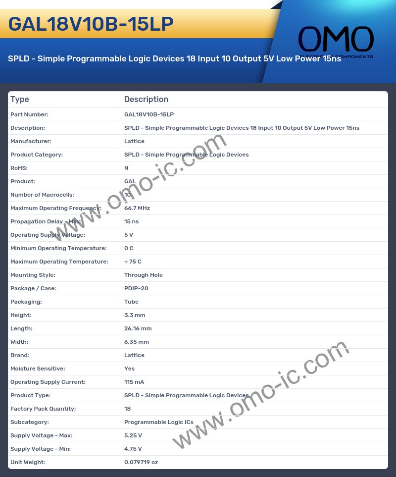 GAL18V10B-15LP