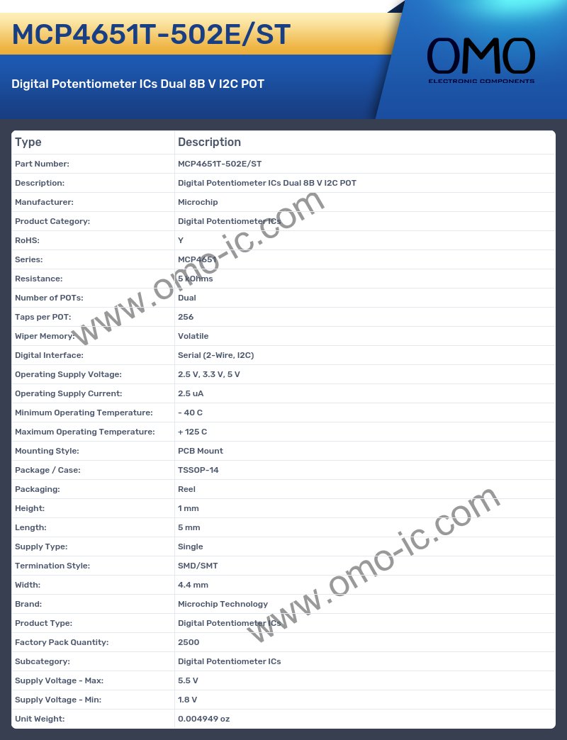MCP4651T-502E/ST