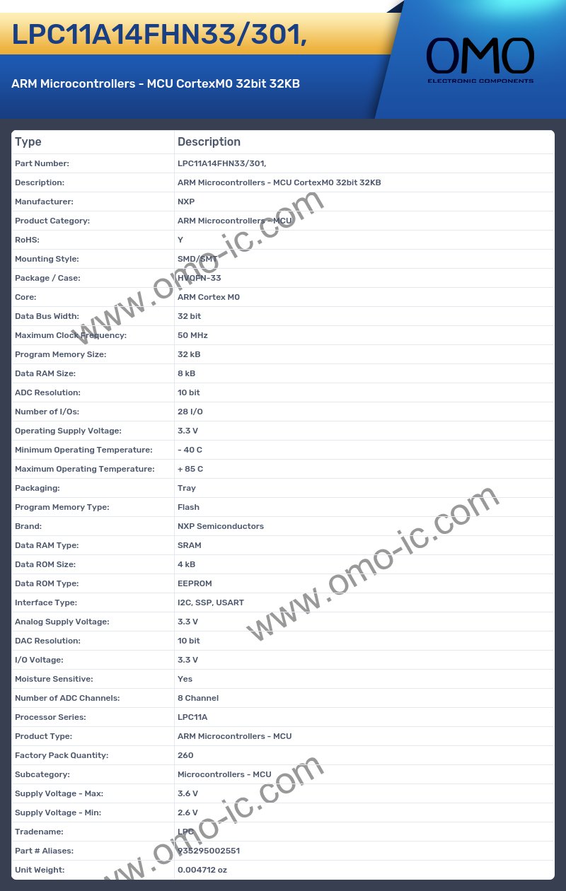 LPC11A14FHN33/301,