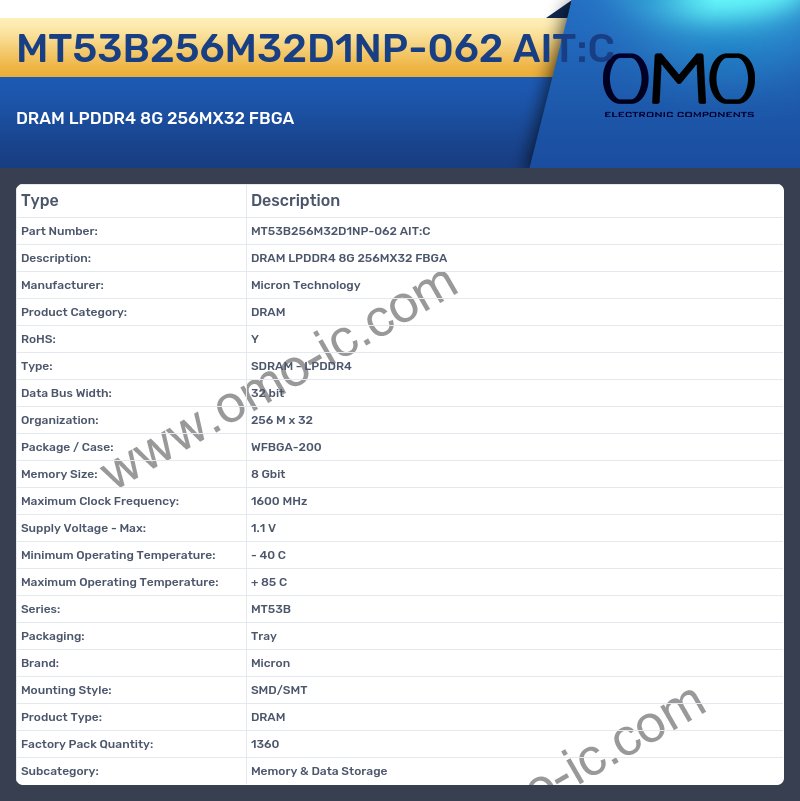 MT53B256M32D1NP-062 AIT:C
