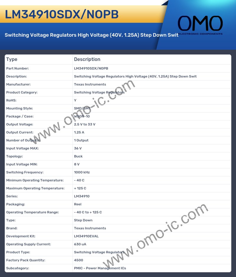 LM34910SDX/NOPB